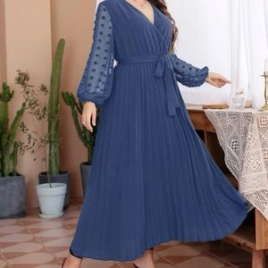 New  Fashion Blue Dress